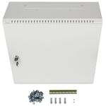 Rack19 mural 6U+3U F200 540x200x540 blanco puerta metálica Lanberg - WK01800 - 06