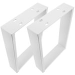 Pies rectangulares para mesita y banqueta. Patas en acero blanca 300 x 80 x 430 mm 2-pack - S035800 - 08