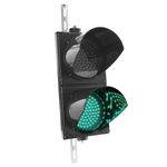 Semáforo para interior y exterior IP65 negro de 2 x 200mm de 12-24V con luces LED verde y roja - SM02100 - 09