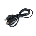 Cable USB 2.0 de doble alimentación 2AM a BM 1.2m - CU08100 - 01