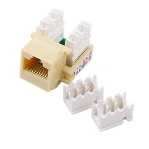 Keystone RJ45 hembra a TB110 Cat.5e UTP beige