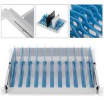 Estantería extraible para armario rack 19" con 10 divisiones para ordenador portátil o tablet 350 mm - RB02200 - 02