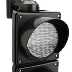 Semáforo para interior y exterior IP65 negro de 3 x 100mm de 220V con luces LED verde ámbar y roja - SM03200 - 02