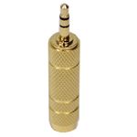 Adaptador audio estéreo TRS jack-6.3mm-hembra a minijack-3.5mm-macho - AY02500 - 03
