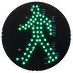 Luz LED para semáforo IP65 200mm de 12-24V peatón verde - SM05300 - 04