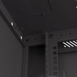 Armario Rack mural 19" 6U F450 600x450x379mm pared desmontado DIY negro Lanberg - WK31700 - 07