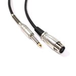 Cable de audio micrófono instrumento XLR 3pin hembra a jack 6.3mm macho de 5m - AX05400 - 01
