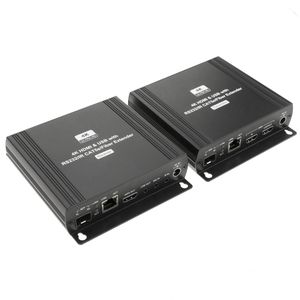 Extensor de HDMI 4K UHD con AUDIO USB RS232 IR por cable UTP Cat.5e y fibra óptica SFP