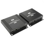 Extensor de HDMI 4K UHD con AUDIO USB RS232 IR por cable UTP Cat.5e y fibra óptica SFP - TO04400 - 01