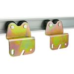 Raíl guía para puerta corredera con cubierta de madera MDF de color caoba de 2m - GK00200 - 05