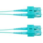 Cable OM3 de fibra óptica SC a SC multimodo duplex 50/125 de 1m - FY03200 - 03