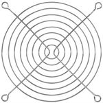 Rejilla de ventilación para ventiladores de 120mm con tornilleria - RK06000 - 04