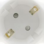 Multiplicador adaptador de clavija enchufe schuko triple blanco redondeado - IA09900 - 05