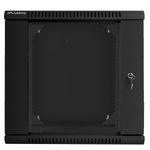 Armario Rack mural 19" 12U F600 600x600x640mm pared desmontado DIY negro Lanberg - WK34000 - 06