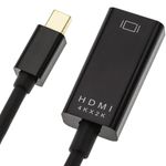 Cable adaptador de vídeo 4K 17cm de Mini DisplayPort MDP macho a HDMI hembra 1080p FullHD 2K 4K - YP08000 - 06