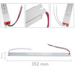 Fuente de alimentación industrial para LED 12VDC 5A. Tamaño 18 x 352 x 15 mm - VF12400 - 02