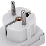 Clavija schuko en ángulo color blanco y con interruptor - CM04700 - 03