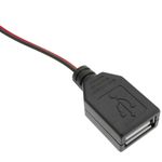 Cable de alimentación de 5V USB tipo A hembra a pinzas de cocodrilo de 2m - DT08300 - 05