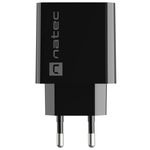 Cargador USB Natec Ribera 1X USB-A 18W negro NUC-2058 - NT36500 - 05