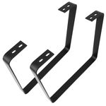 Pies rectangulares para mesita y banqueta. Patas en acero negro 480 x 45 x 420 mm 2-pack - IP02300 - 09