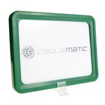 Marco para letreros y carteles A3 427x304mm verde para rotulación - SU03400 - 02