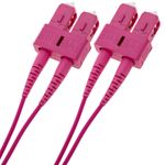 Cable de fibra óptica OM4 multimodo MMF duplex 50µm/125µm SC-SC de 5m - FP03500 - 04