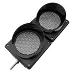 Semáforo para interior y exterior IP65 negro de 2 x 100mm de 220V con luces LED verde y roja - SM03100 - 04