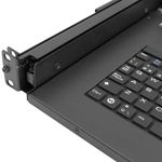 Consola IP65 para armario rack 19" 1U. Teclado mousepad y pantalla 17" VGA para servidor rack - RK02400 - 09