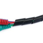 Organizador de cables. Funda negra en espiral de 6-60 mm longitud 2,5 m - EB01400 - 03