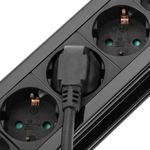Regleta de enchufes 6 schuko con interruptor y protección sobretensiones (1.5m cable) - CA00400 - 04
