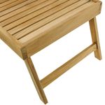 Bandeja para cama 55 x 35 x 5 cm plegable de madera de teca certificada - KZ11400 - 06