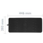 Alfombrilla escurreplatos de silicona 446x203 mm negra - KT14000 - 02