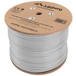 Bobina de cable de red ethernet Cat. 6a FTP de 305 m rígido de color gris fluke tested LCUF6L-11CU-0305-S - LM13200 - 02