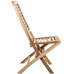 Silla plegable para jardín exterior de madera de teca certificada - S053100 - 04