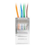 Pack de 20 unidades enchufe RJ45 de 8 clavijas cat.5E UTP de 8 pin de Lanberg PLU-5020EZ - RP16500 - 04