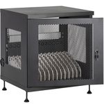 Armario de carga y transporte para 14 tablets y portátiles negro con 16 schuko en 2 regletas - WM05600 - 01