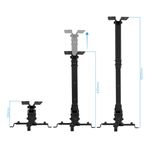 Soporte de techo con mástil 13cm 43cm 65cm para proyector 20 Kg negro - TQ27500 - 02