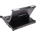 Consola y conmutador KVM IP65 de 8 puertos para rack 19" 1U. Teclado mousepad y pantalla 17" - RK02500 - 03