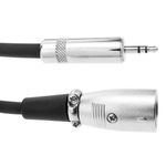 Cable de audio estéreo XLR 3-pin macho a TRS jack 3.5mm macho de 2m - AZ03200 - 04
