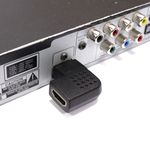 Adaptador HDMI de tipo HDMI-A macho a HDMI-A hembra acodado izquierda - HD04800 - 05
