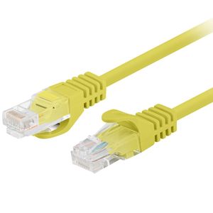 Cable de red ethernet Cat. 6 UTP de 0,25 m de color amarillo fluke tested PCU6-10CC-0025-Y