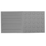 Baldosa podotáctil pavimento táctil de ciegos invidentes de 40x40cm círculos de parada gris 10-pack - BT08300 - 04