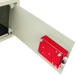 Caja fuerte de seguridad de acero y con llaves 44 x 38 x 23 cm beige - BY01400 - 06
