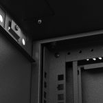 Armario rack mural 19'' 9U 540x350x500mm negro pared desmontado DIY Lanberg - WN11200 - 08