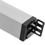 Regleta de enchufes de PVC para armario rack 19” 1U con 6 Schuko negros carcasa gris e interruptor tipo B - RE12601 - 09