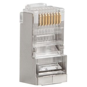 Pack de 20 unidades conector RJ45 de 8 clavijas cat.6 FTP de 8 pin de Lanberg PLS-6020EZ