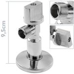 Llave de paso cisterna en escuadra larga 1/2"-3/8" latón - KS18300 - 02