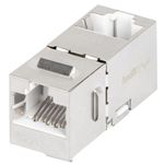 Conector keystone RJ45 a RJ45 Cat.5E FTP color plata de Lanberg KSF5-3090 - RD17000 - 02