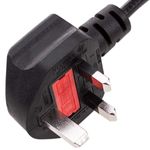 Cable eléctrico British Standard BS-1363-1 a IEC-60320-C7 de 1.8m negro - CL04100 - 07