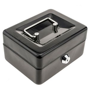Caja fuerte portátil para dinero caudales billetes y monedas 150 x 117 x 80 mm
